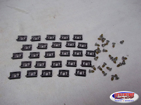 Rear Window Mouldings Fastener Kit  Barracuda Fastback 1968-69