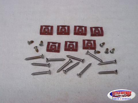 Rear Window Mouldings Fastener Kit B-Body Sedan 1964-65