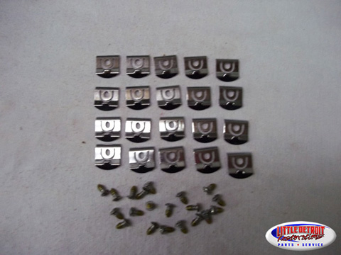 Rear Window Mouldings Fastener Kit B-Body 1966-67