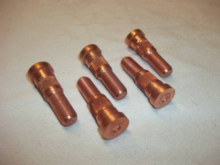 LEFT HAND THREAD WHEEL STUDS 1970 B & ALL E-BODY FRONT DISC SET 1/2"