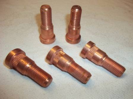 LEFT HAND THREAD  WHEEL STUDS MOTOR WHEEL FRONT DRUM SET 1/2"