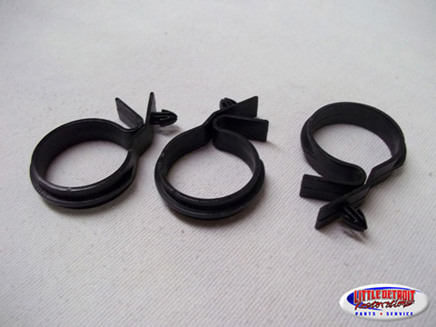 Underhood Clip Kit B & E-Body 1971-74 Round Black (3)