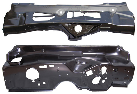70-74 E-Body Firewall (w/ A/C) Upper/Lower Set (clip-on screen style)