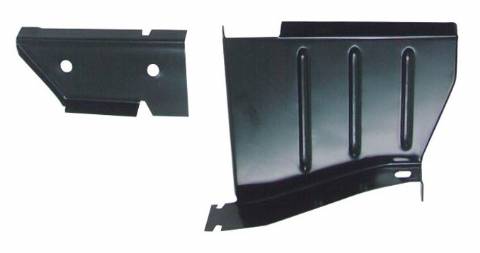 70-74 E Body Rocker to Lower Splash Shield, RH 2pc Set